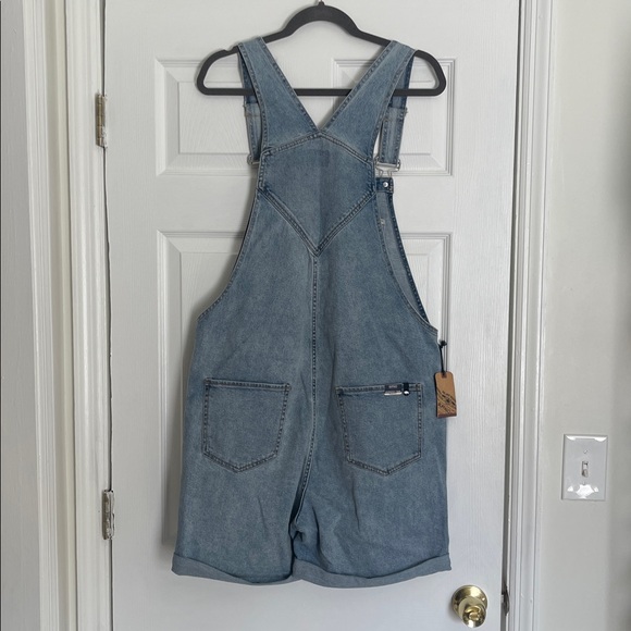 Buffalo David Bitton Holly Women's Vintage Overalls Shorts - Picture 8 of 9